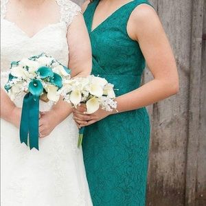 Jasmine bridesmaid dress - seashore/teal